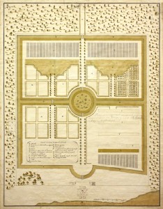План парка «Ближние Дубки». 1745 г.