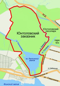 Карта границ заказника