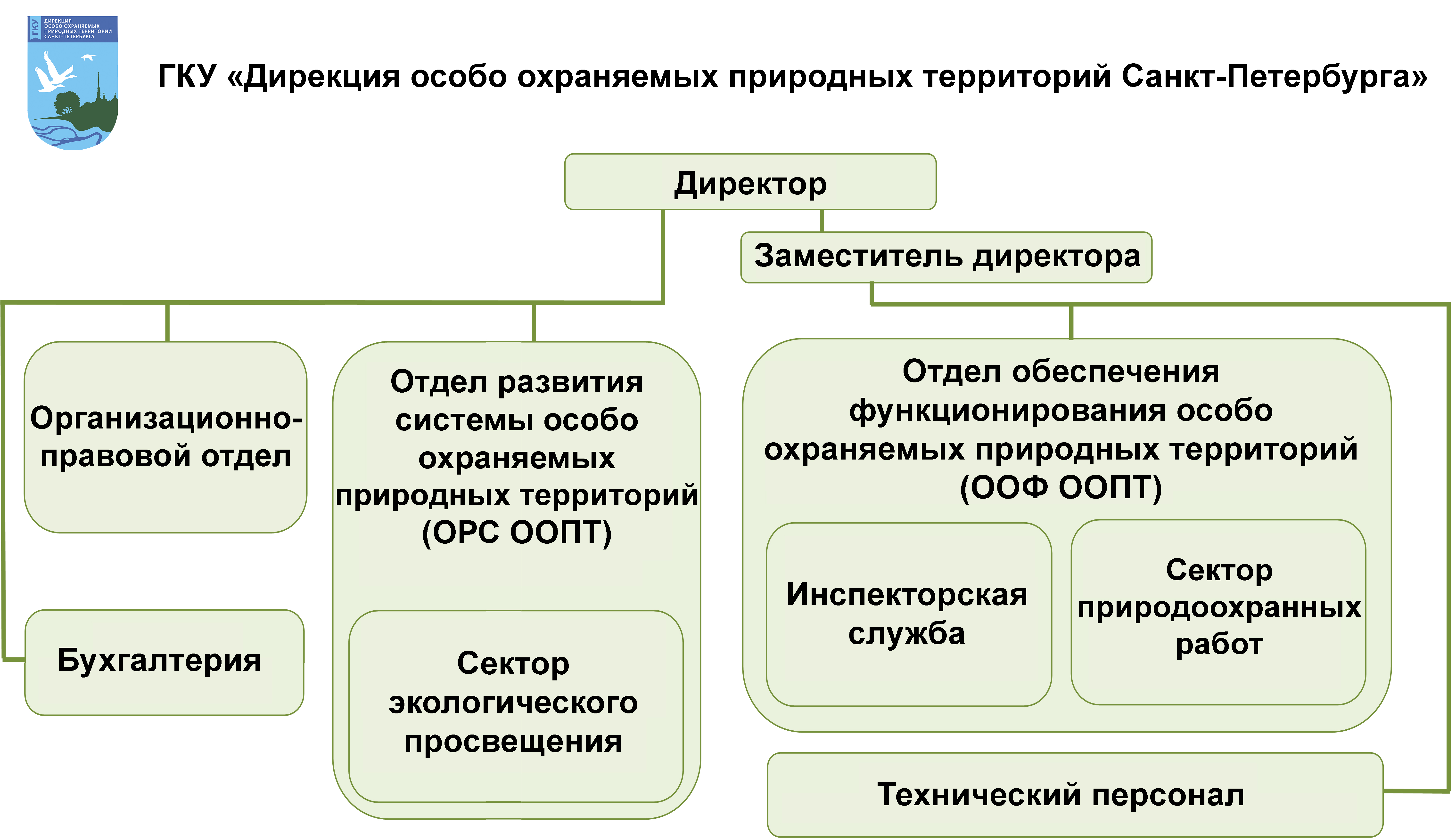 Структурное подразделение дирекции. Дирекция ООПТ. Структура дирекции ООПТ. Структура ГКУ. Дирекция особо охраняемых природных территорий.